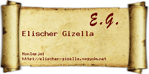 Elischer Gizella névjegykártya